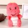 Soft toy "dinosaurus", 25 cm, pink color