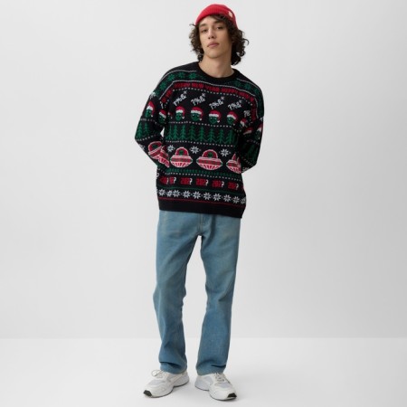 New Year. Knitted jumper KAFTAN "UFO" size 52-3
