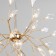 Lamella chandelier, 45x3W G4, color gold
