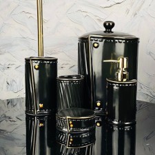 A set of accessories for the bathroom Lenardi, porcelain, 5 items
