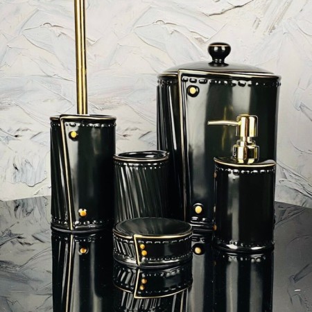 A set of accessories for the bathroom Lenardi, porcelain, 5 items