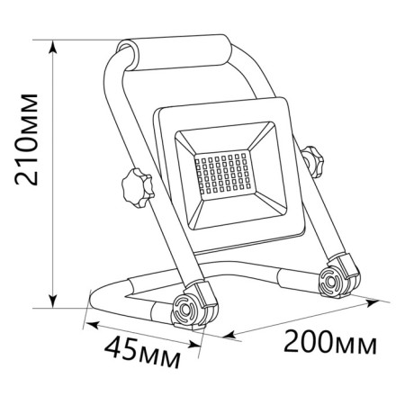 Feater LED Feron, LL-512, IP65, 30 W, 200x45x210 mm, Cold white glow Cold-11