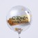 Shard foil circle 18 "Happy Birthday", color silver, with a substrate