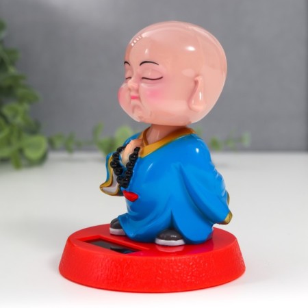 Plastic pendulum from the solar battery "Buddha with tars" 8x8x9 cm-2