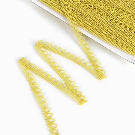 Braid "festons" yellow, 1.3 cm wide, 50 m-1