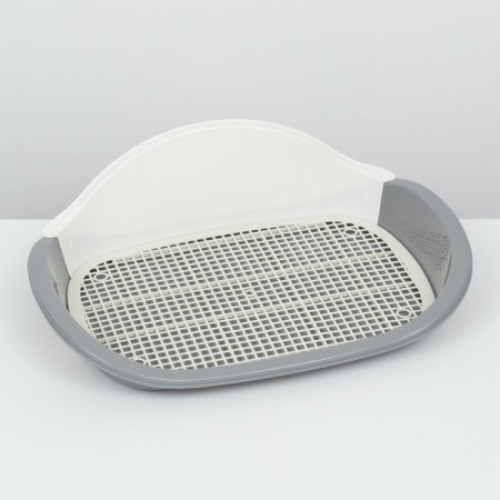 Dog toilet, 57 x 42 x 16 cm, white/gray-2