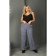 Female trousers, size 48, gray color