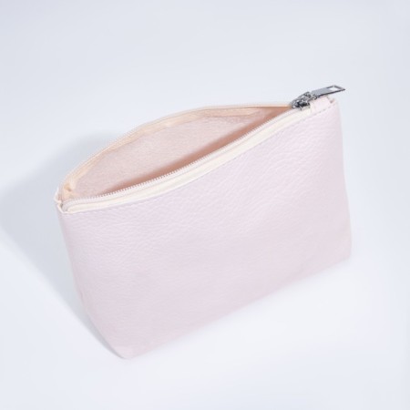 Bag Women's Tout on the button, a lightning cosmetic bag, beige color-7