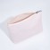 Bag Women's Tout on the button, a lightning cosmetic bag, beige color