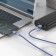 Hoco X65, microUSB - USB, 2.4 A, 1 m, tpe braid, blue
