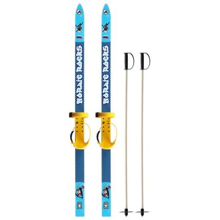 Ski -adolescent kit: skiing 120 cm, sticks 90 cm, color mix-9