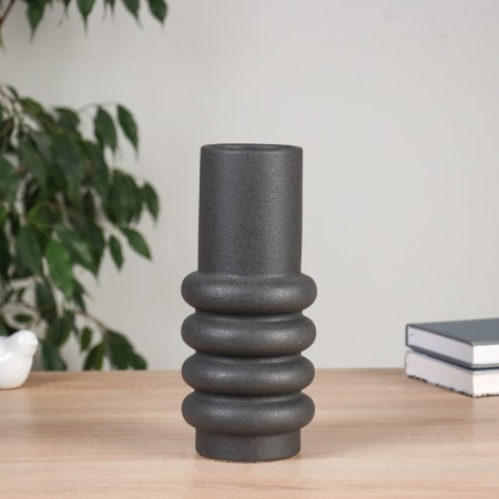 VAZA Ceramics Table "Xiomar" D-7CM, 25x9.5 cm, black