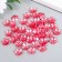 Beads for creativity plastic "Flower Pearl" set 40 pcs red 1.5x1.5 cm