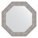 Mirror in the baguette frame, silver coinage 90 mm, 71x71 cm