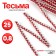 Red-silver braid “wave”, width 0.8 cm, in package 25 m