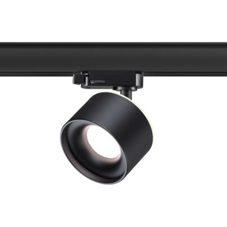 The lamp is a three -phase track LED Novotech. GIRO, 12W, LED, 177x99 mm, black color