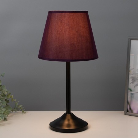 Eleanor desktop lamp 1x15W E27 black/purple 22x22x42cm Risalux-1