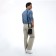 Men's bag over the shoulder, Textura, artificial leather, brown color