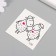 Tattoo on the body Black "lamb" 6x6 cm