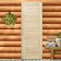 Door for a bathhouse and sauna from a dodgy board, linden economy, 190x70 cm