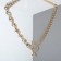 The necklace "chain" is a thread from crystals, the color is white in gold, 45 cm