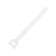 Velcro screed for wires 150x10x1.5 mm, tundra color white, 10 pcs.