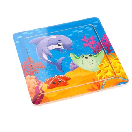 Puzzle "Sea World", 14 cm x 14 cm-5