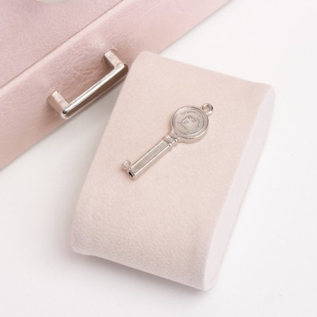 Casket to the leatherette for jewelry "Cabrine" pink 30.5x20x13.5 cm-3