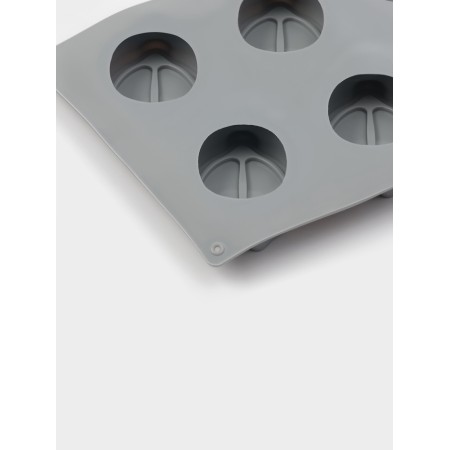 Form for baking and mousse desserts Konfinetta "lemon", silicone, 8 cells (5.2 × 4.2 cm) 30 × 17.4 × 2.3 cm, gray-4