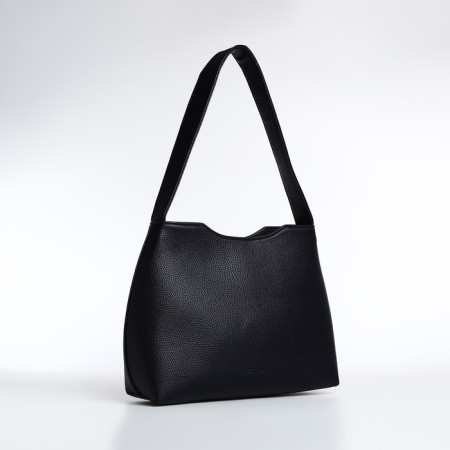 Female bag Textura, tout, medium size, blue color-2