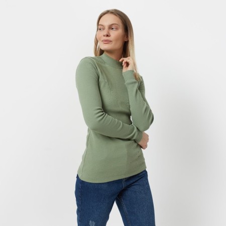 Female turtleneck, green color, size 50-5