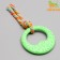 Chewing toy with a rope "Girya", green