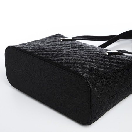 Female bag Textura, tout, average size, black color-5