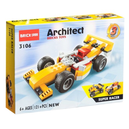 Constructor "Racing Bolid", 3 assembly options, 121 details-1