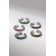 Earrings "Kuffs" cuffs, set of 5 pcs., Colored in silver