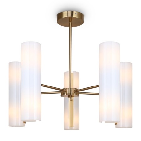 Freya FR5368CL-10BS FIRE, 600x600x490 mm ceiling lamp, E14, 10x40W, brass color-1