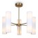 Freya FR5368CL-10BS FIRE, 600x600x490 mm ceiling lamp, E14, 10x40W, brass color