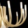 Ceiling Ceiling ST LUCE. SL1173.202.13. PAFE. 13x5+60 watts, G4/E27, 82x82x64 cm, golden color