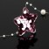 Application with sequins "Star", 3.7 × 3.7 cm, 10 pcs, pink color