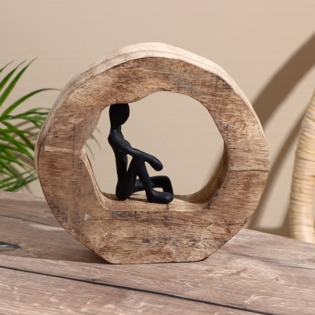 Souvenir "Girl" Polim. Smole, mankid tree 19x7.5x18.5 cm-4