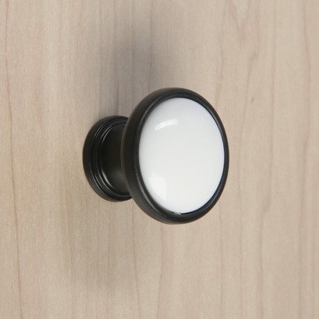 Cappio, RK101, d = 32 mm, plastic, black with a white insert-3