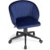 Computer chair Plastic/velor, black/blue 59x60x78 cm
