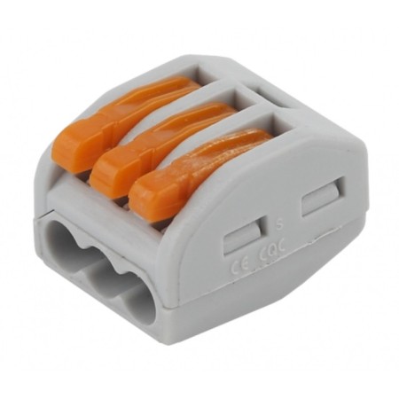 Terminal era Series 413 with lever 3 holes 0.08-2.5mm2