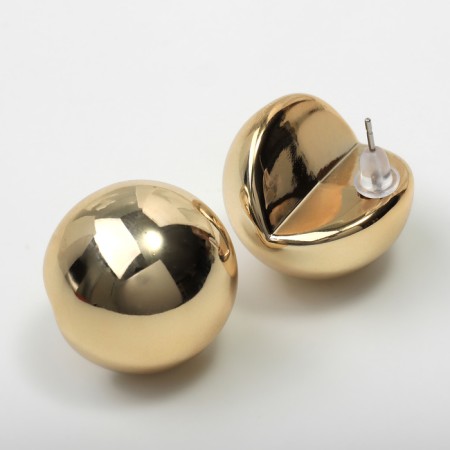 Earrings plastic "Sphere" True, the color is gold-2