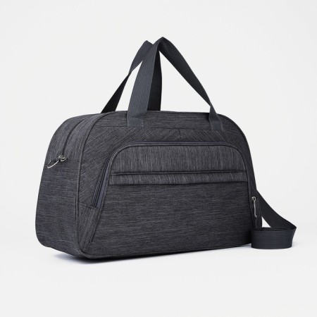 Road bag with lightning, external pocket, long belt, gray color