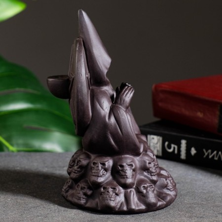 Set of incense on the stand "Skull" 15x10cm-3