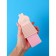 Silicone brush for manual washing of the share, the color is pink
