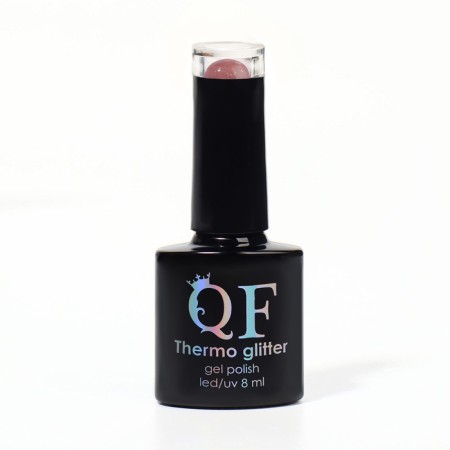Hel nail polish “Thermo Glitter”, 3 phase, 8 ml, LED/UV, color (659)-6