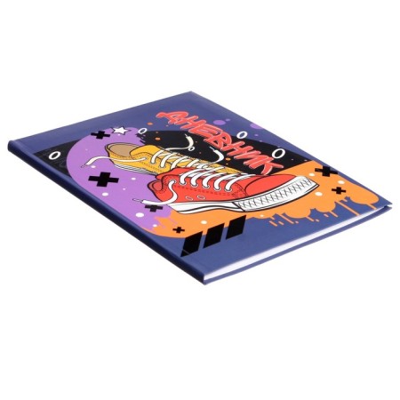 Diary for grades 5-11, "Urban sneakers", integral (flexible) cover, matte lamination, selective varnish, 48 sheets-1