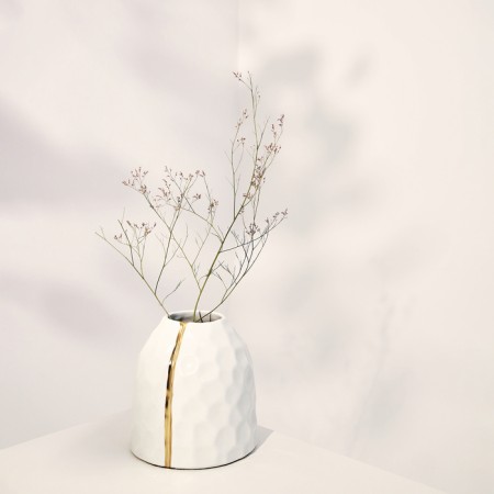 Vase for flowers interior "Gloria" 21 x 18 x 18 cm-9